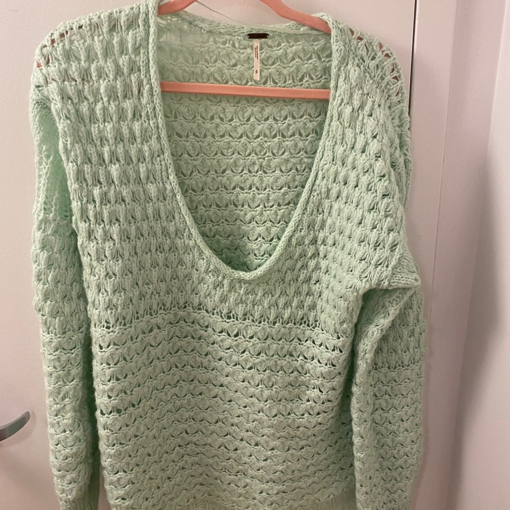 Seafoam Free People Sweater